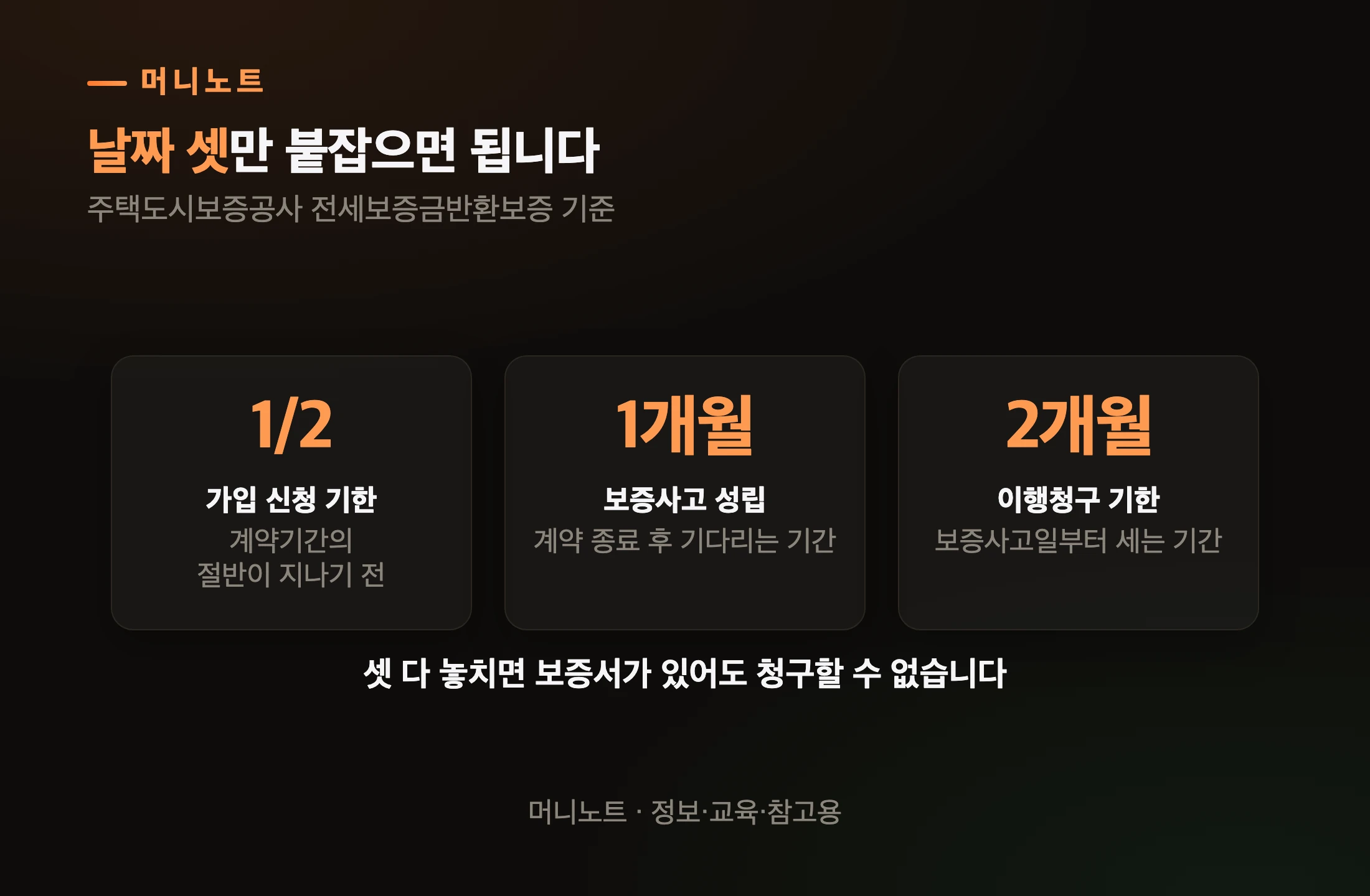 기억할 날짜는 셋입니다