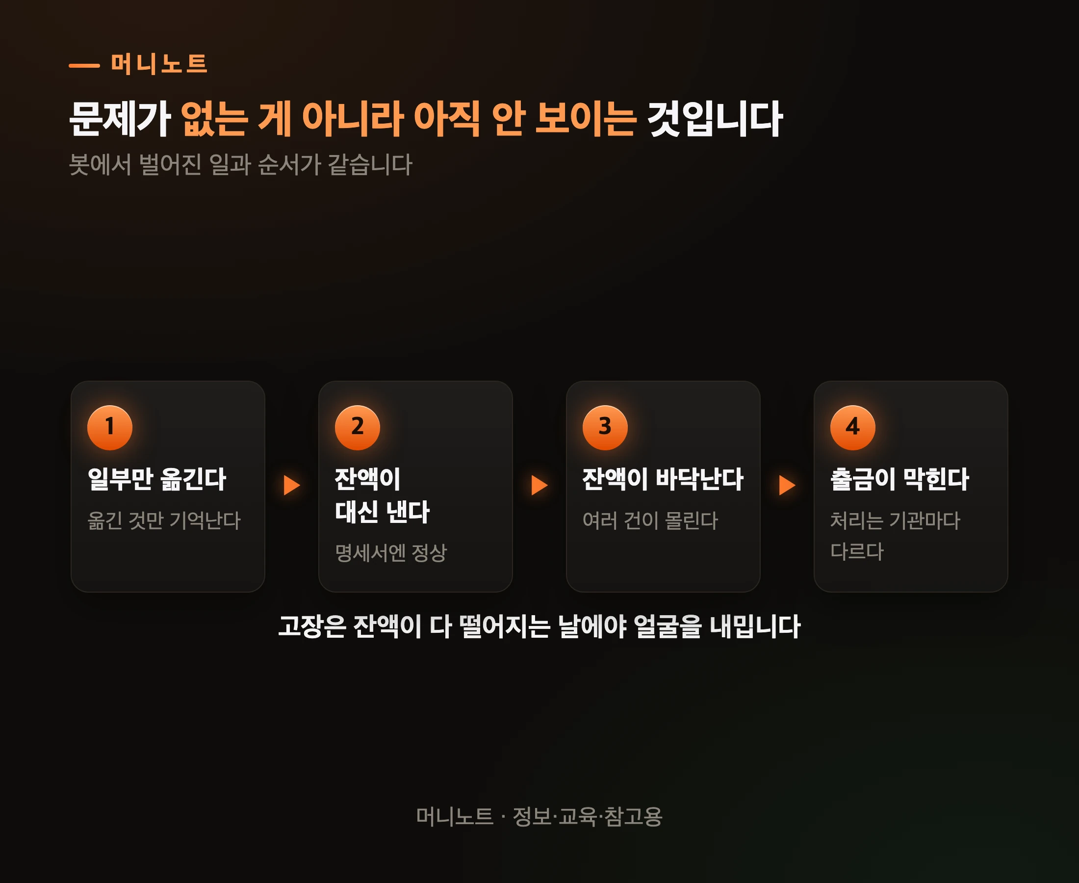 잔액이 마르기 전까지는 조용합니다