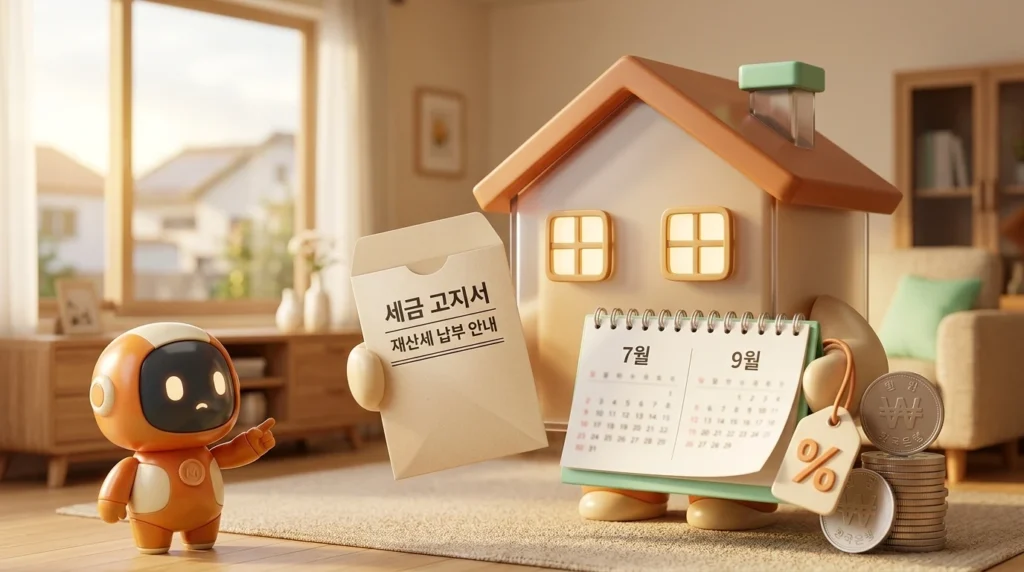 2026 재산세, 7월·9월 나눠 냅니다 — 계산법과 1주택 감면 총정리