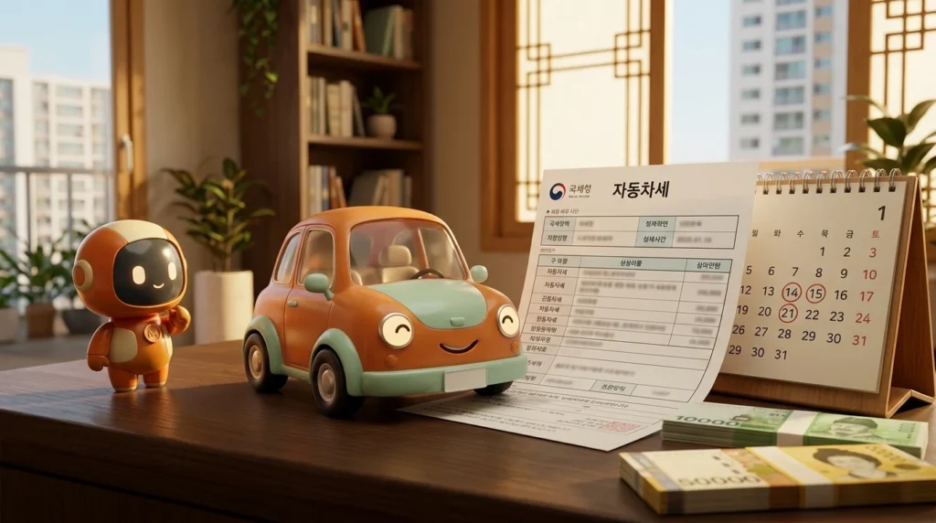 자동차세 — 12월에 또 옵니다. 1월을 놓치면 매년 더 내는 구조예요