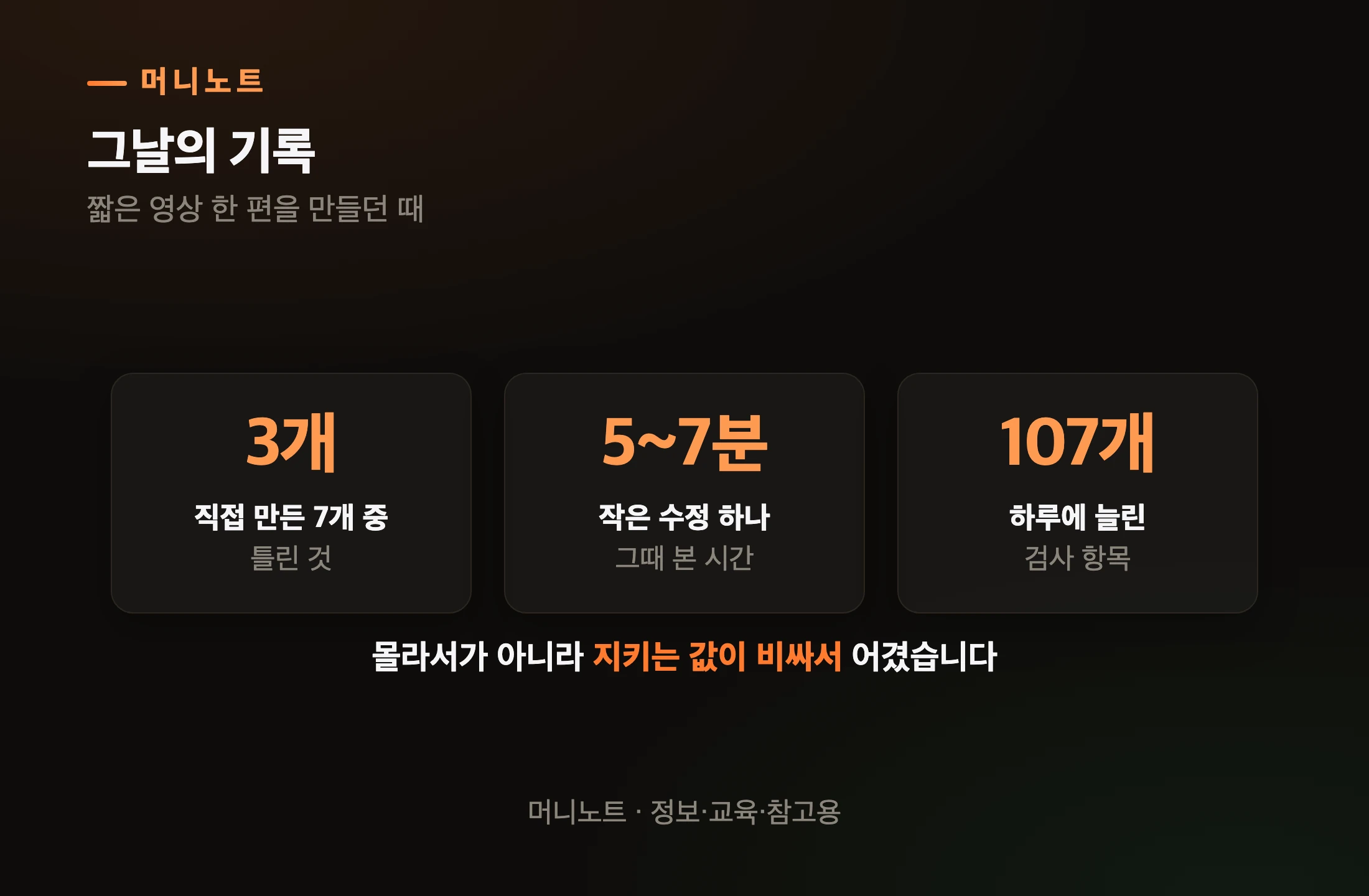 규칙을 어긴 날의 기록