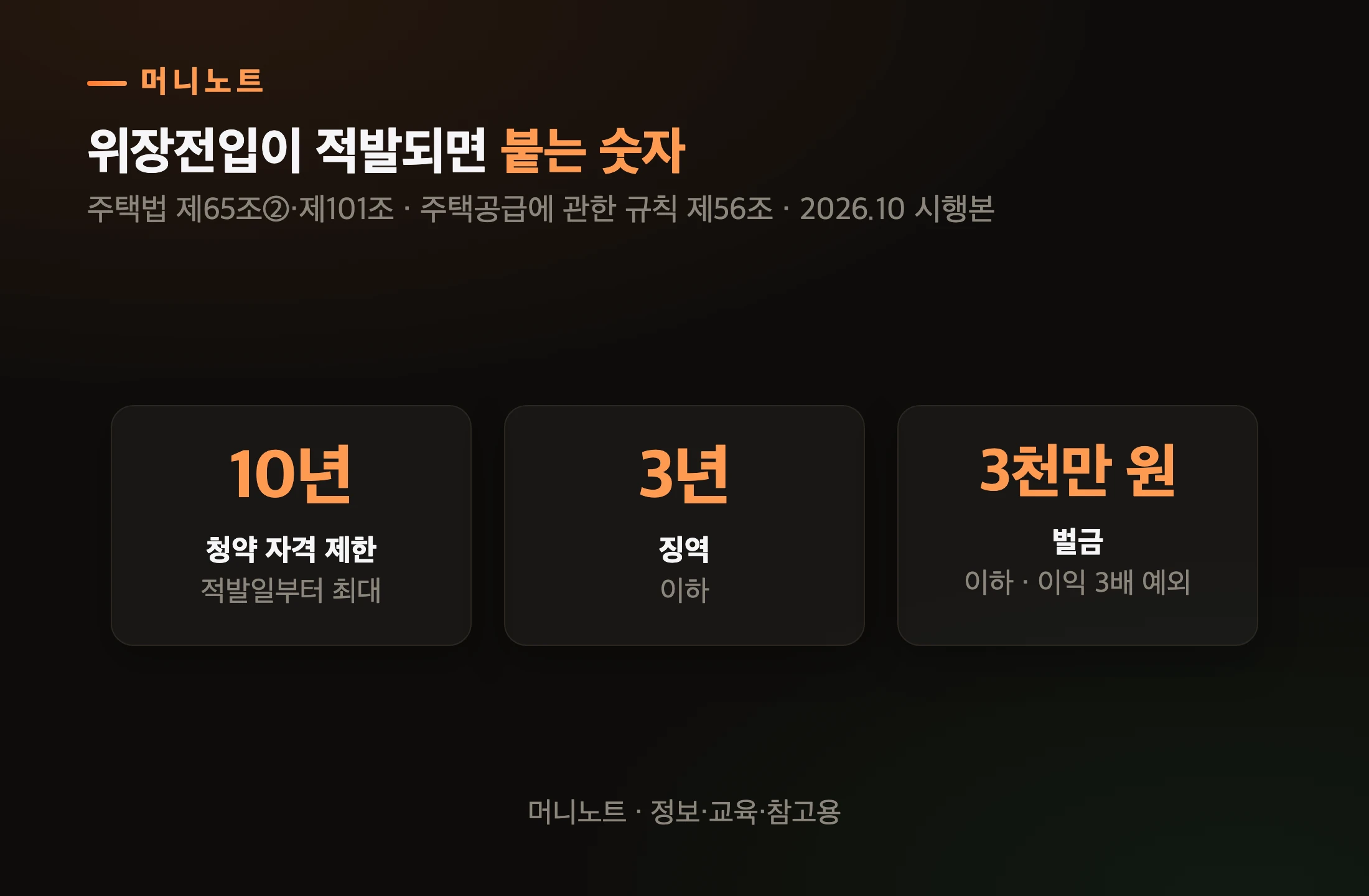 적발되면 잃는 것